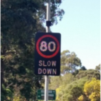 electronic road signs - solar powered speed signs australia